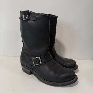 Elegant Black Leather Heeled Boots